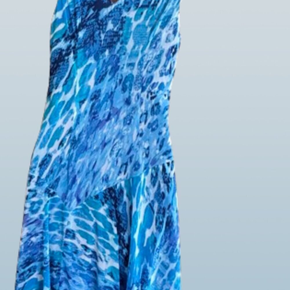 Dressbarn V Neck flowy dress Size 8 - Picture 3 of 5